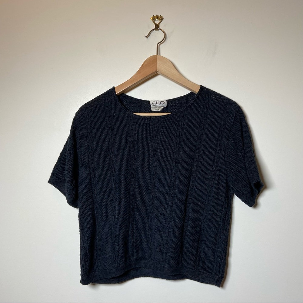 CLIO Vintage Knitted Crop Top
